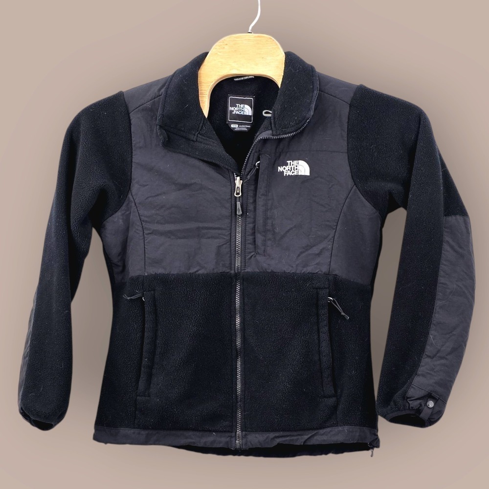 The North Face Womens Size Medium Jacket Black Denali Recycled Polartec Gorpcore